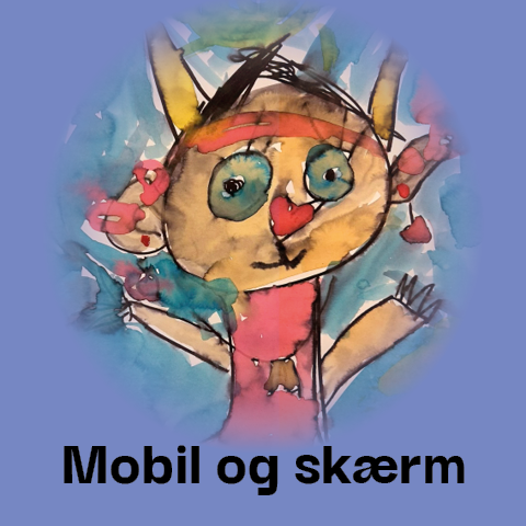 Mobil og skærm
